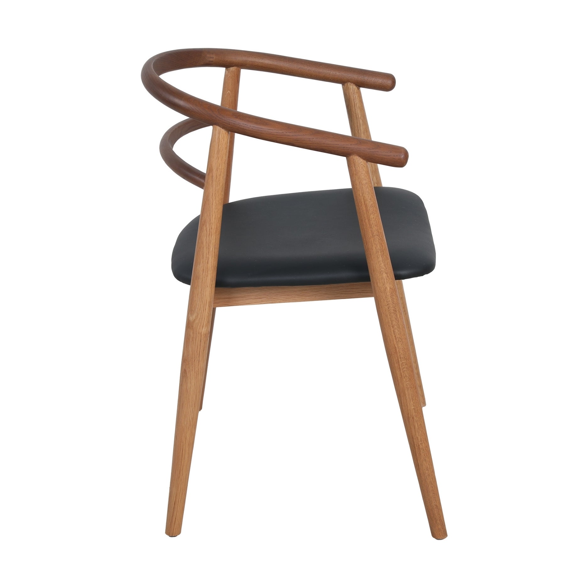 Søndervig, massiv eg - lædersæde